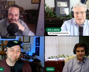 Justin Haskins, Donald Kendal, Chris Talgo, and Jim Lakely on the "In the Tank Podcast," YouTube, Stopping Socialism TV, May 4, 2023.